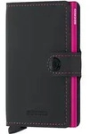 Secrid Miniwallet Matte Black & Fuchsia