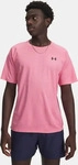 Under Armour 1382796-648, Under Armour Tech Herren T-Shirts - Rosa - Gr&ouml;&szlig;e M - Poly