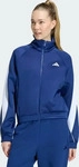 Adidas KR5310, Adidas Stadium Tracktop Damen Trainingsoberteile - Blau - Gr&ouml;&szlig;e M