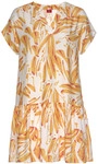 S.OLIVER Blusenkleid Damen orange-creme-bedruckt Gr.34