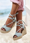 LASCANA Keilsandalette Damen eisblau Gr.41