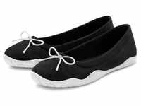 LASCANA Ballerina 'Sneaker,' schwarz Gr. 36 für Damen. Mit Schleife