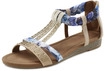 LASCANA Sandale Damen beige-blau Gr.36