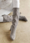 LASCANA Schlupfstiefel Damen grau Gr.35