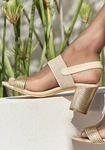 LASCANA Riemchensandalette Damen goldfarben Gr.36