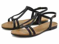 LASCANA Sandale schwarz Gr. 35 für Damen