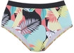 LASCANA ACTIVE Highwaist-Bikini-Hose Damen t&uuml;rkis-gelb-bedruckt Gr.32