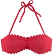 LASCANA Bandeau-Bikini-Top Damen rot Gr.34 Cup C/D