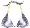 VENICE BEACH Triangel-Bikini-Top Damen schwarz-wei&szlig;-limette Gr.32 Cup A/B