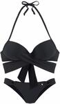 S.OLIVER Push-Up-Bikini Damen schwarz Gr.40 Cup A