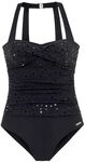LASCANA Badeanzug Damen schwarz Gr.36 Cup B