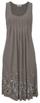 BEACHTIME Strandkleid Damen taupe Gr.34
