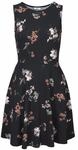 BEACHTIME Jerseykleid Damen schwarz-gebl&uuml;mt Gr.34