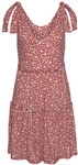 BEACHTIME Druckkleid Damen rot-wei&szlig;-bedruckt Gr.34