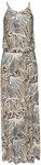 LASCANA Maxikleid Damen creme-khaki-hellblau-braun bedruckt Gr.34