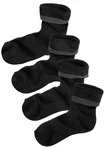 LAVANA Kuschelsocken Damen 4x schwarz Gr.39-42