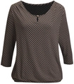 VIVANCE Rundhalsshirt Damen schwarz Gr.32/34