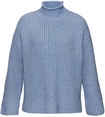 BUFFALO Stehkragenpullover Damen blau meliert Gr.36/38