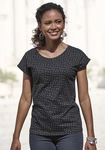 VIVANCE Kurzarmshirt Damen rose, schwarz Gr.32/34