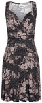 VIVANCE Jerseykleid Damen schwarz-rose-bedruckt Gr.36
