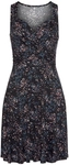VIVANCE Jerseykleid Damen schwarz-rose-bedruckt Gr.36