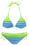 VENICE BEACH Triangel-Bikini Damen t&uuml;rkis-gestreift Gr.32 Cup A/B