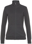 BENCH. LOUNGEWEAR Sweatjacke Damen anthrazit meliert Gr.44/46