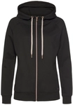 LASCANA Kapuzensweatjacke Damen schwarz Gr.32/34
