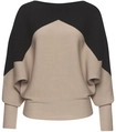 LASCANA Strickpullover Damen schwarz-sand Gr.40/42