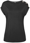 BUFFALO Kurzarmshirt Damen schwarz Gr.32/34