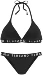 ELBSAND Triangel-Bikini Damen schwarz Gr.34 Cup C/D