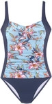 LASCANA Badeanzug Damen hellblau-bedruckt Gr.36 Cup B