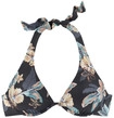 VENICE BEACH B&uuml;gel-Bikini-Top Damen schwarz-bedruckt Gr.36 Cup B