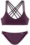 BRUNO BANANI Bustier-Bikini Damen bordeaux Gr.32 Cup A/B