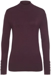 LASCANA Strickpullover Damen brombeer/burgunder Gr.32/34