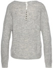 LASCANA V-Ausschnitt-Pullover Damen grau-meliert Gr.32/34
