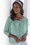 LASCANA 3/4-Arm-Shirt Damen mint, creme Gr.48/50