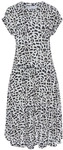 LASCANA Jerseykleid Damen creme-schwarz bedruckt Gr.42
