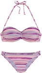 VENICE BEACH B&uuml;gel-Bandeau-Bikini Damen lachs-bedruckt Gr.32 Cup A