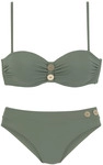 VIVANCE B&uuml;gel-Bandeau-Bikini Damen oliv Gr.32 Cup A