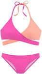 BENCH. Triangel-Bikini Damen pink-orange Gr.32 Cup A/B
