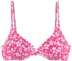 VIVANCE B&uuml;gel-Bikini-Top Damen neonpink-wei&szlig; Gr.36 Cup C