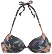 LASCANA Push-Up-Bikini-Top Damen anthrazit-bedruckt Gr.32 Cup A