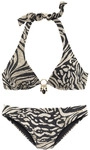 BRUNO BANANI B&uuml;gel-Bikini Damen braun-bedruckt Gr.36 Cup B