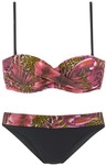 LASCANA B&uuml;gel-Bandeau-Bikini Damen pink-bedruckt Gr.32 Cup A
