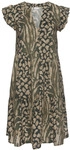 LASCANA Sommerkleid Damen taupe-gr&uuml;n-bedruckt Gr.34