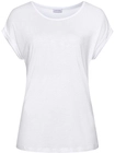 LASCANA Kurzarmshirt Damen wei&szlig; Gr.44/46