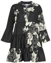 LASCANA Blusenkleid Damen schwarz-creme Gr.32/34