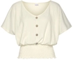 LASCANA V-Shirt Damen creme Gr.32/34