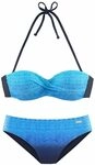 LASCANA B&uuml;gel-Bandeau-Bikini Damen blau Gr.32 Cup A